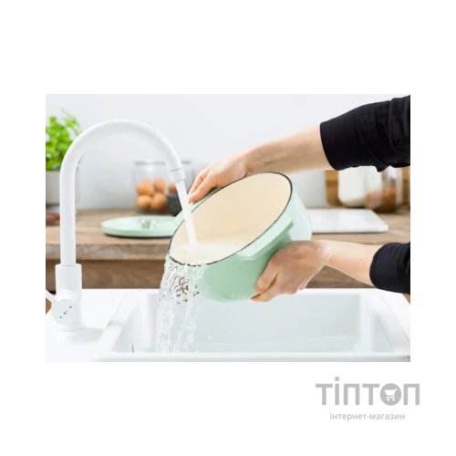 Каструля KitchenAid чавунна з кришкою 3,3 л Фісташкова (CC007433-001)