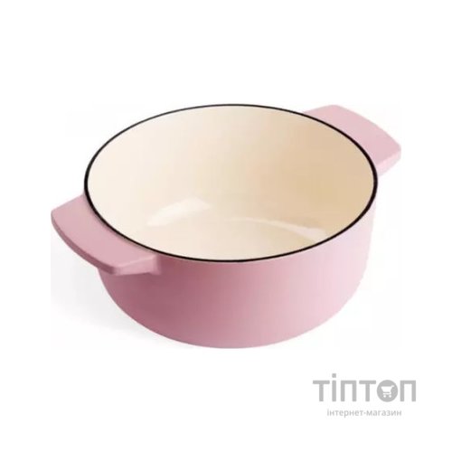 Каструля KitchenAid чавунна з кришкою 3,3 л Суха троянда (CC007430-001)