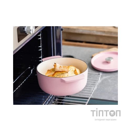 Каструля KitchenAid чавунна з кришкою 3,3 л Суха троянда (CC007430-001)