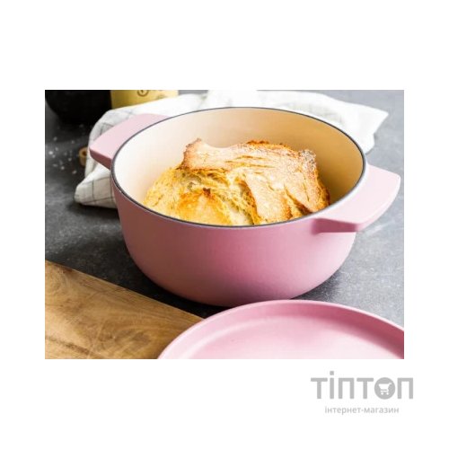 Каструля KitchenAid чавунна з кришкою 3,3 л Суха троянда (CC007430-001)