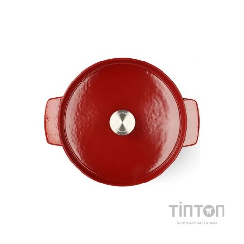 Каструля KitchenAid чавунна з кришкою 5,2 л Червона (CC006060-001)