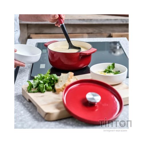 Каструля KitchenAid чавунна з кришкою 5,2 л Червона (CC006060-001)