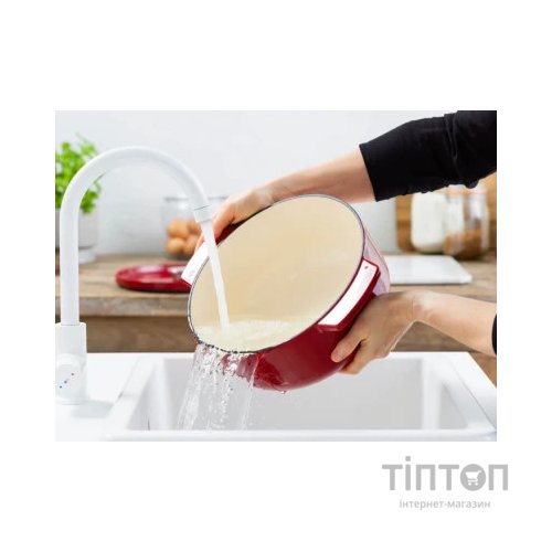 Каструля KitchenAid чавунна з кришкою 5,2 л Червона (CC006060-001)