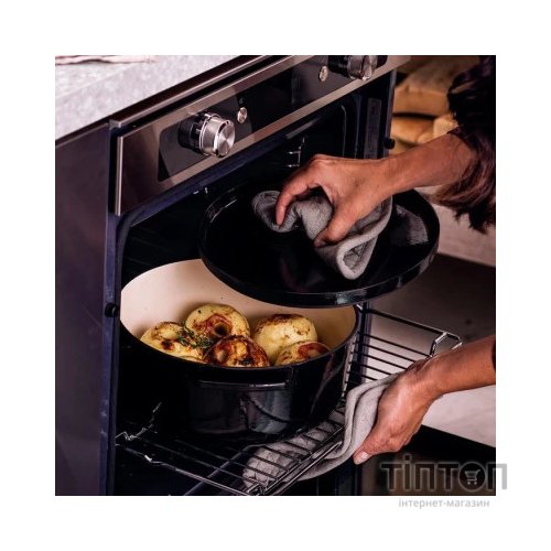 Каструля KitchenAid чавунна з кришкою 5,2 л Чорна (CC006061-001)