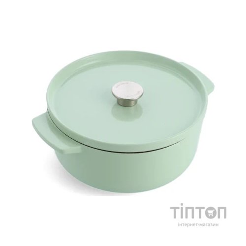 Каструля KitchenAid чавунна з кришкою 5,2 л Фісташкова (CC007434-001)