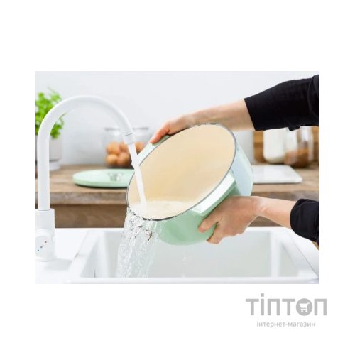 Каструля KitchenAid чавунна з кришкою 5,2 л Фісташкова (CC007434-001)
