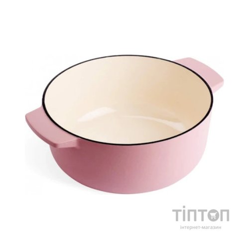 Каструля KitchenAid чавунна з кришкою 5,2 л Суха троянда (CC007431-001)