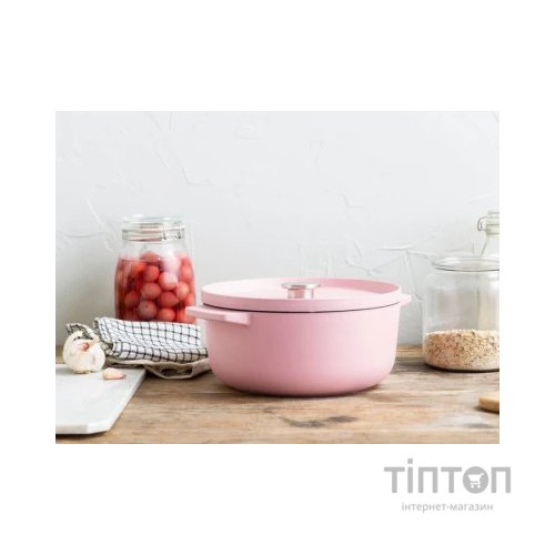 Каструля KitchenAid чавунна з кришкою 5,2 л Суха троянда (CC007431-001)