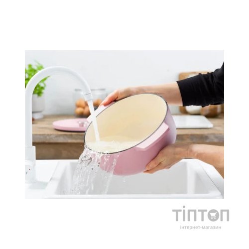 Каструля KitchenAid чавунна з кришкою 5,2 л Суха троянда (CC007431-001)