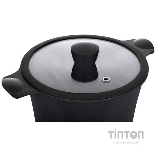 Каструля Ringel Zitrone black с крышкой 5,8 л (RG-2108-24/2 BL)