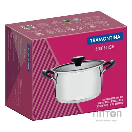 Каструля Tramontina Solar silicone 6.0 л (62124/243)