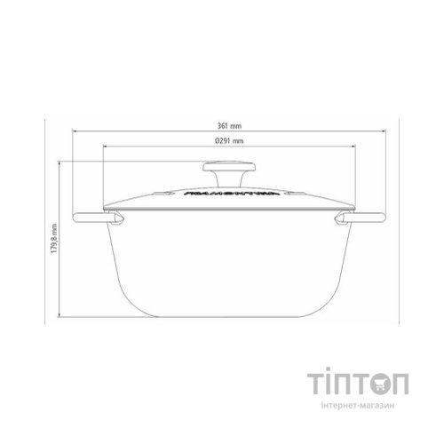 Каструля Tramontina Trento 6л (20805/028)