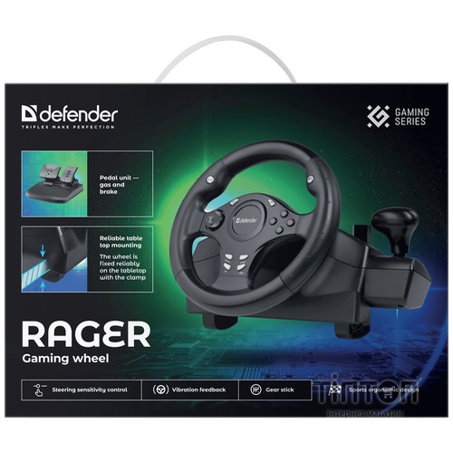 Кермо Defender Rager PC/PS/Xbox/Switch Black (64067)