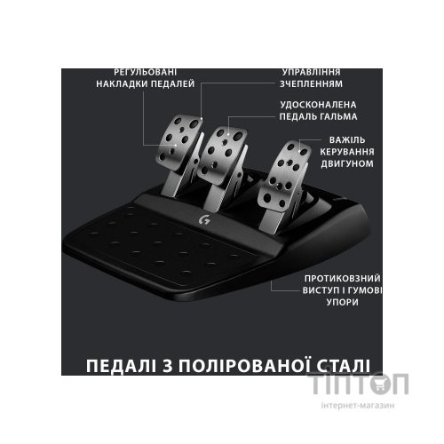 Кермо Logitech G923 Racing Wheel and Pedals for PS4 and PC (941-000149)