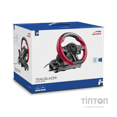 Кермо Speedlink Trailblazer Racing Wheel PC/Xbox One/PS3/PS4 Black/Red (SL-450500-BK)