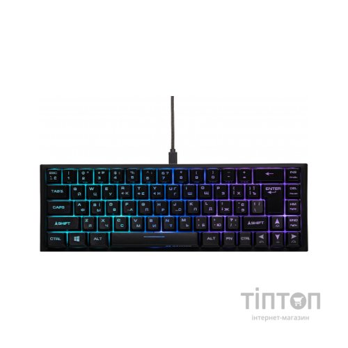 Клавіатура 2E GAMING KG350 RGB 68key USB Black (2E-KG350UBK)