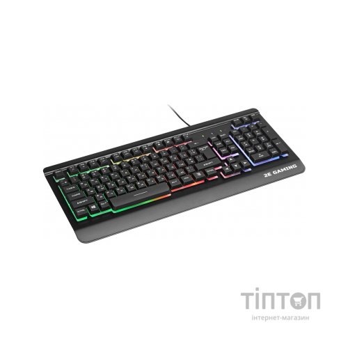 Клавіатура 2E KG320 LED USB Black Ukr (2E-KG320UB)