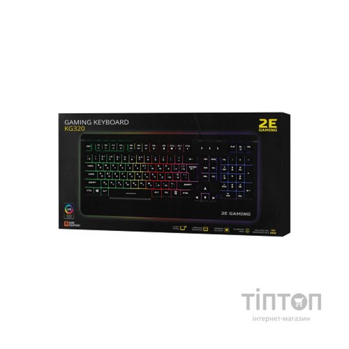 Клавіатура 2E KG320 LED USB Black Ukr (2E-KG320UB)