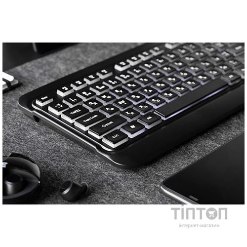 Клавіатура 2E KS120 White backlight USB Black (2E-KS120UB)