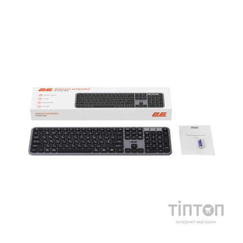Клавіатура 2E KS240 Wireless/Bluetooth Grey (2E-KS240WG)