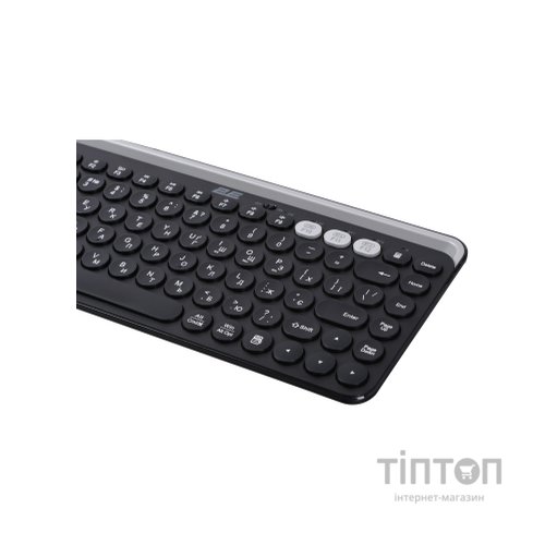 Клавіатура 2E KS250 Wireless USB/Bluetooth UA Black (2E-KS250WBK_UA)