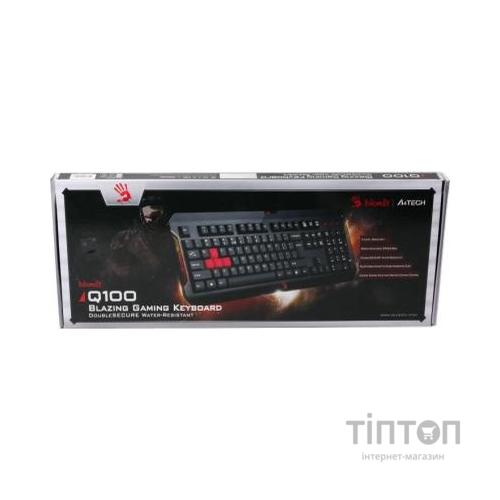 Клавіатура A4-Tech Bloody Q100 чорний, USB
