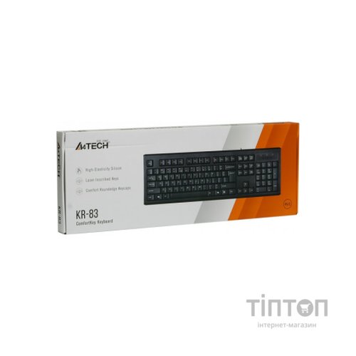 Клавіатура A4-Tech KR-83 чорна, PS/2
