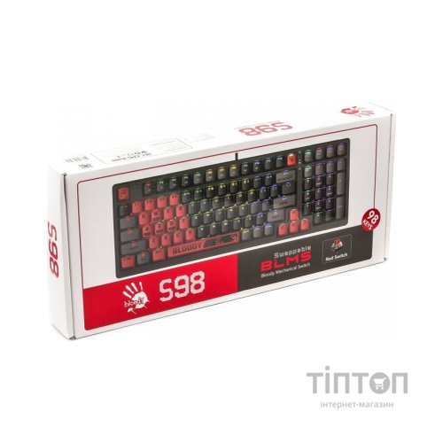 Клавіатура A4Tech Bloody S98 RGB BLMS Red Switch USB Sports Red (Bloody S98 Sports Red)