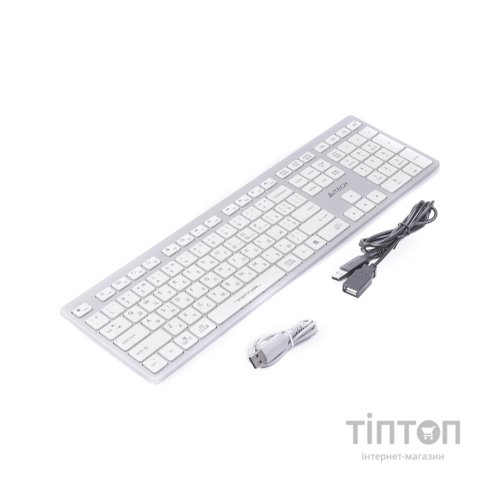 Клавіатура A4Tech FBX50C USB/Bluetooth White (FBX50C White)