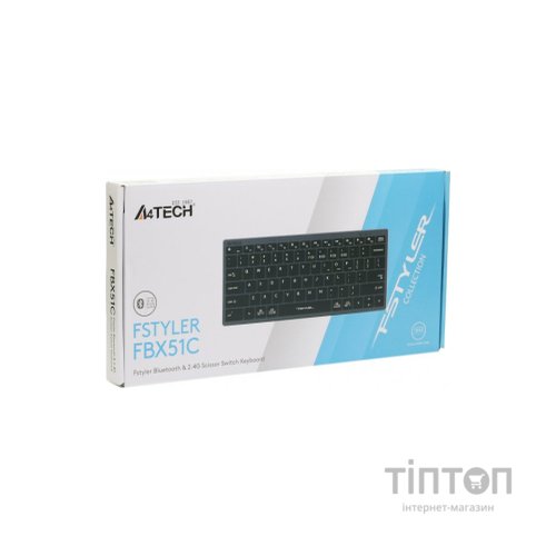 Клавіатура A4Tech FBX51C Wireless/Bluetooth Grey (FBX51C Grey)