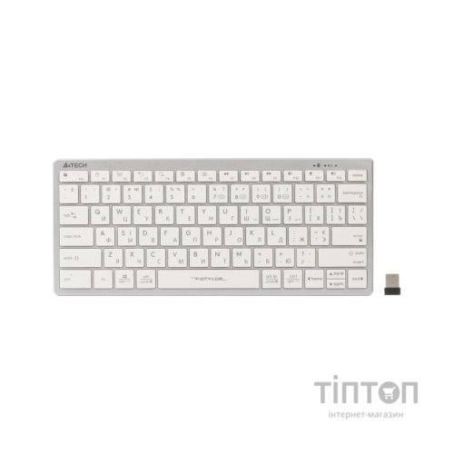 Клавіатура A4Tech FBX51C Wireless/Bluetooth White (FBX51C White)