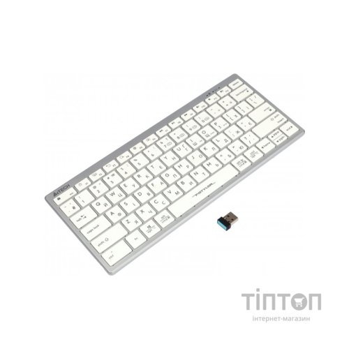 Клавіатура A4Tech FBX51C Wireless/Bluetooth White (FBX51C White)