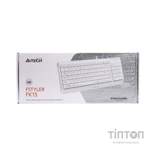 Клавіатура A4Tech FK15 White