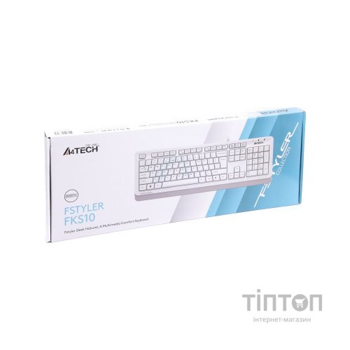 Клавіатура A4Tech FKS10 USB White
