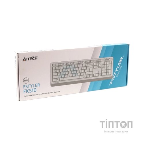Клавіатура A4Tech FKS10 USB White