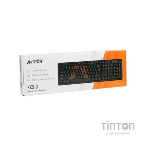 Клавіатура A4Tech KKS-3 USB Black