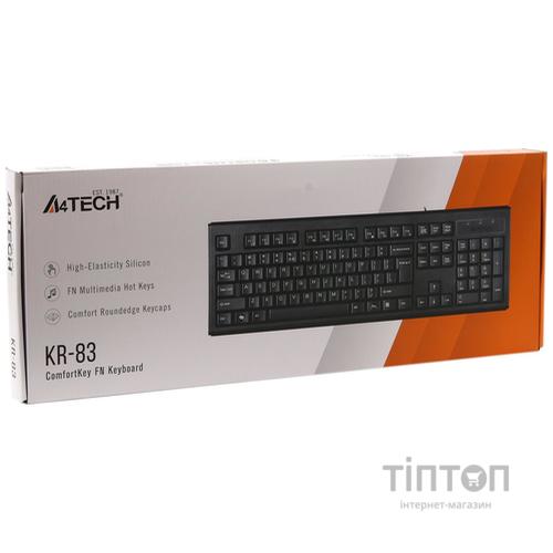 Клавiатура A4tech KR-83 Black