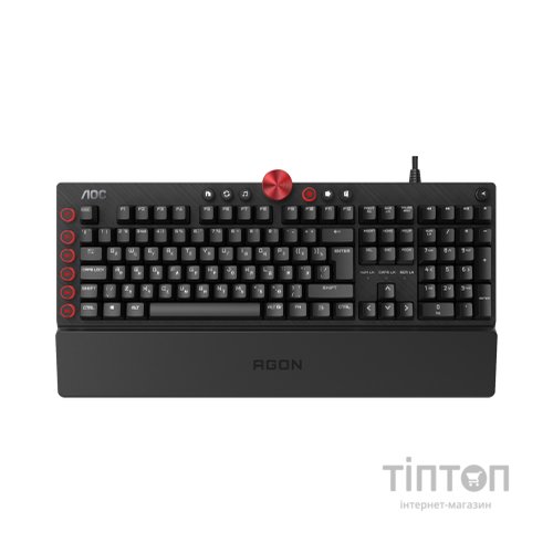 Клавіатура AOC AGK700 RGB Cherry MX Red USB Black (AGK700DR2R)