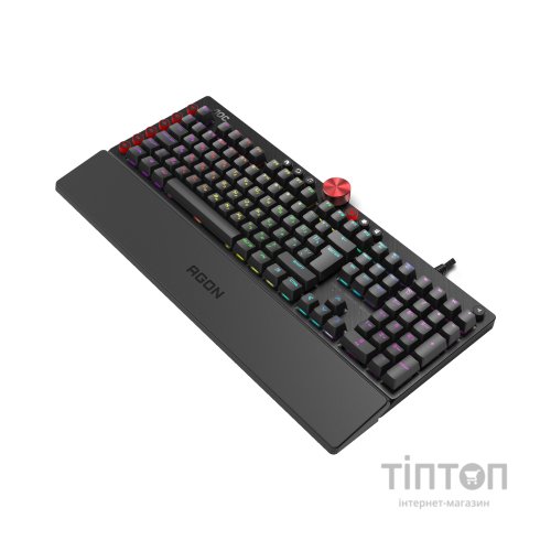 Клавіатура AOC AGK700 RGB Cherry MX Red USB Black (AGK700DR2R)