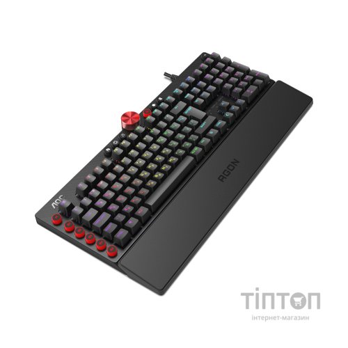 Клавіатура AOC AGK700 RGB Cherry MX Red USB Black (AGK700DR2R)