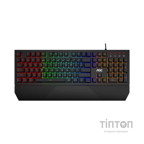 Клавіатура AOC GK200 Rainbow LED USB Black (GK200D32R)