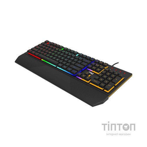 Клавіатура AOC GK200 Rainbow LED USB Black (GK200D32R)