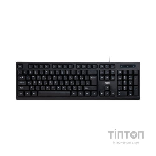 Клавіатура AOC KB100B USB UA Black (KB100B/97)