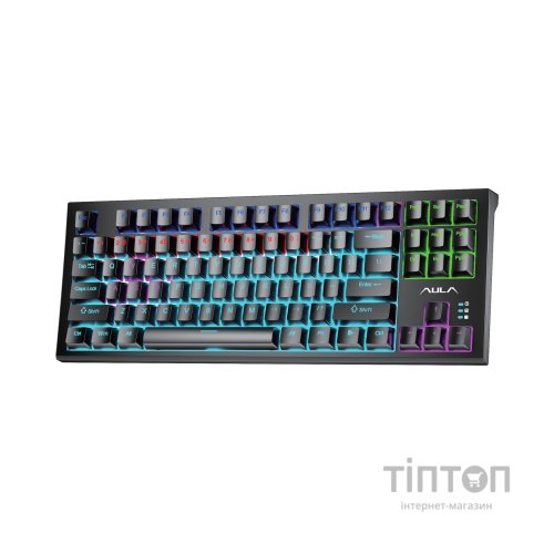 Клавіатура Aula F3032 Keycaps Plus 21 Dark Yellow Keys KRGD Red USB UA Black (6948391204673)