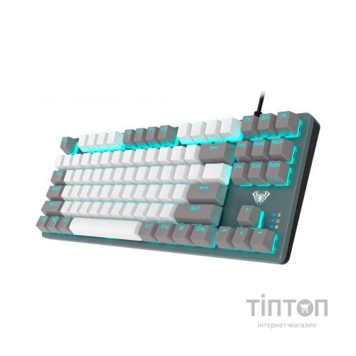 Клавіатура Aula F3287 Keycap KRGD Blue USB UA Grey/White (6948391240954)