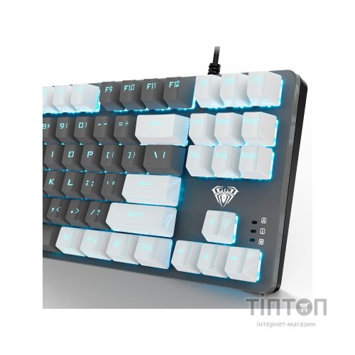 Клавіатура Aula F3287 Keycap KRGD Blue USB UA White/Grey (6948391240688)