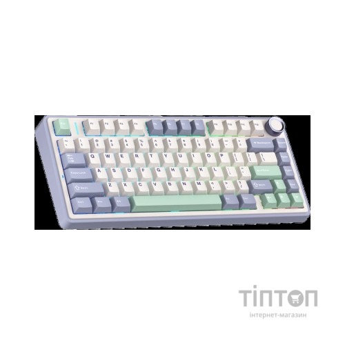 Клавіатура Aula F75 Gasket Greywood V3 switch Hot-Swap PBT Wireless/Bluetooth/USB White (6948391208640)
