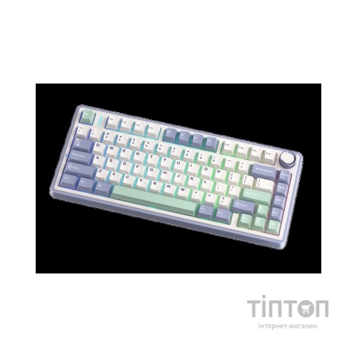 Клавіатура Aula F75 Gasket Greywood V3 switch Hot-Swap PBT Wireless/Bluetooth/USB White (6948391208640)