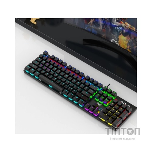 Клавіатура Aula S2022 KRGD Blue Hot-Swap USB UA Black (6948391202235)