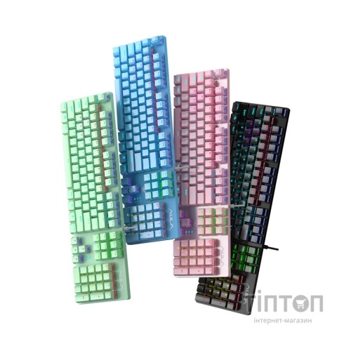 Клавіатура Aula S2022 KRGD Blue Hot-Swap USB UA Black (6948391202235)